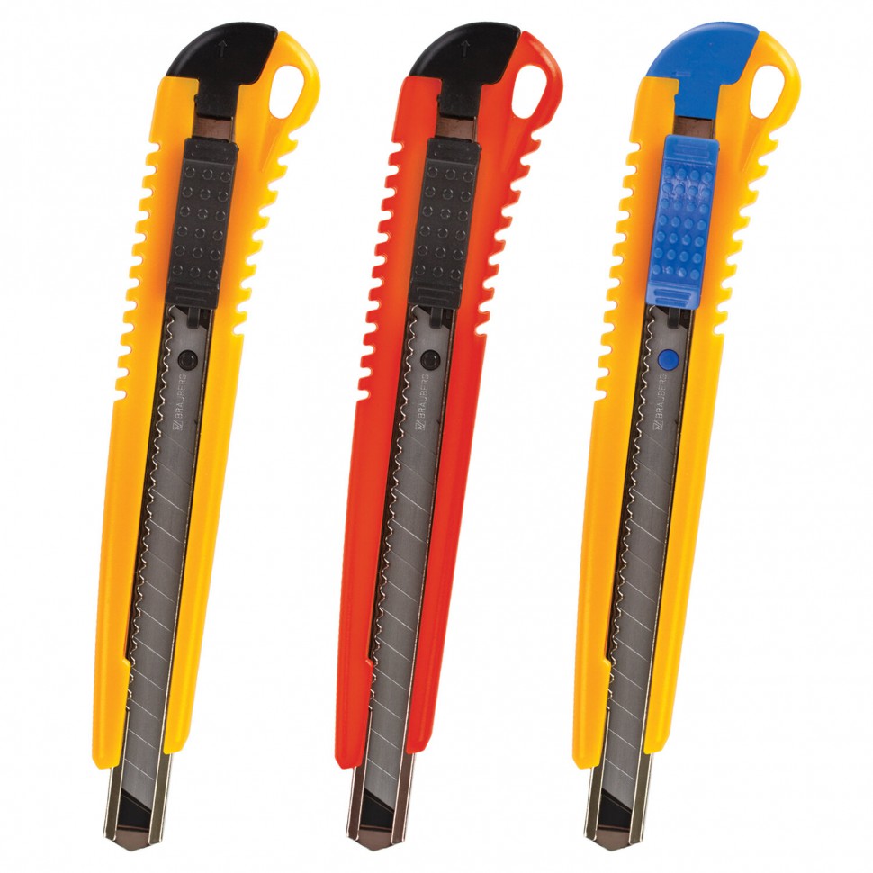 Нож канцелярский 9 мм 230916 цена за 6 шт , 